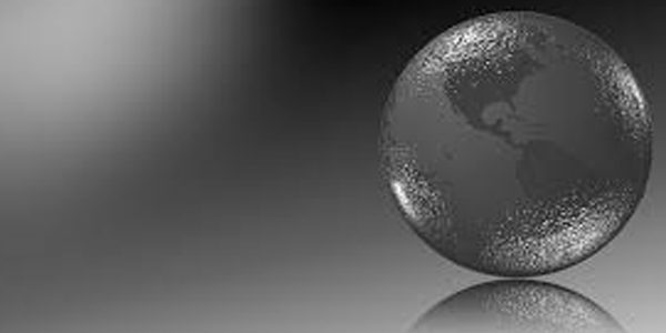 Crystal ball with the world as a vision